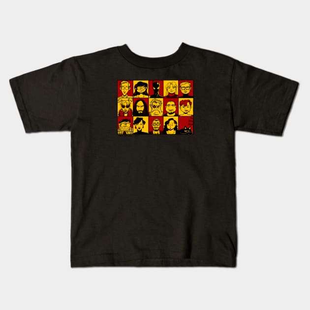 Box Office Poison gang Kids T-Shirt by AlexRobinsonStuff